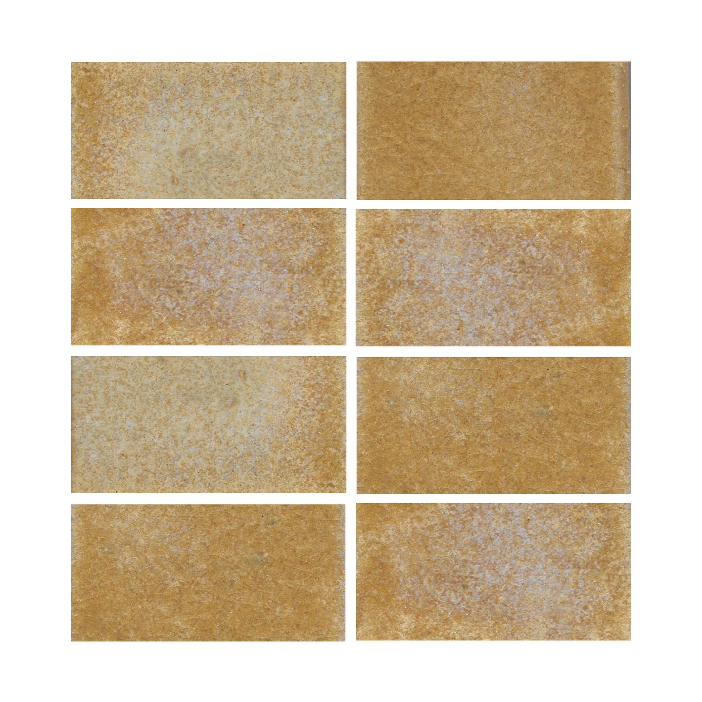 Coffee Cake glaze with iron spots a golden yellow color